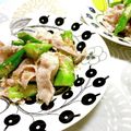 サンディサンディ's cooksnap of when they made オクラと豚しゃぶの梅サラダ.