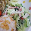 キャシーキャサリン's cooksnap of when they made きゅうりとカニカマのサラダ♫♬.