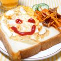 もすろー's cooksnap of when they made フライパンでハムチーズエッグトースト.