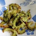 まゆみきママ's cooksnap of when they made ゴーヤの素揚げとカレー塩♪.
