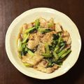 ☆m。's cooksnap of when they made 豚バラと小松菜の中華炒め.