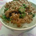 ちょびーす's cooksnap of when they made おくら納豆ご飯.