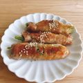 まこさんど's cooksnap of when they made シソの葉入れて☆アスパラ豚肉巻き.