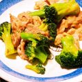 あい☆るび's cooksnap of when they made ブロッコリーと豚こまの生姜焼き♪.