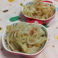 赤い電話's cooksnap of when they made キャベツともやしのさっぱり梅サラダ.