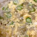 ポムポムポヨコ's cooksnap of when they made オクラと玉ねぎのかき卵味噌汁.