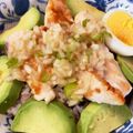 tomo_rico's cooksnap of when they made 鶏むね肉とアボカドのピリ辛玉ねぎダレ丼.