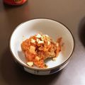 居酒屋まるみ's cooksnap of when they made ヤンニョムチキンをキムチで.
