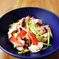 やなぎだまこ's cooksnap of when they made たこと胡瓜とささみの中華サラダ。おつまみ.