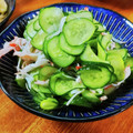 低カロ探検隊's cooksnap of when they made すぐできる！きゅうりとカニかまの酢の物.