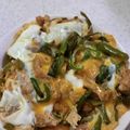 MUJIRUSI☆'s cooksnap of when they made ピーマン油揚げオイスターソース炒めで丼。.