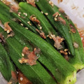 ✽sayan✽'s cooksnap of when they made レンジで簡単副菜♪ オクラのおかか和え.