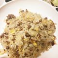 ナチュキチ♪'s cooksnap of when they made ひき肉キャベツ玉子☆炒飯.