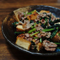 Giant corn's cooksnap of when they made 小松菜と豚肉と厚揚げのオイスター炒め.