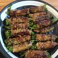 まめはっぱ's cooksnap of when they made 豚バラピーマンの甘辛ゴマだれ.