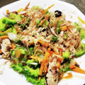 にしあまね's cooksnap of when they made ウマい♡ゴーヤと蒸し鶏の梅おかか和え.