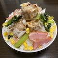 ラクラクダ's cooksnap of when they made «バターポパイ“デカでかシュウマイ丼”».