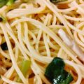 れそそ's cooksnap of when they made 小松菜キノコガーリックパスタ.