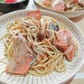 イベ長's cooksnap of when they made 鮭としめじの和風ワンポットパスタ.