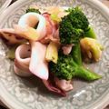 2michi's cooksnap of when they made イカとブロッコリーの中華炒め.