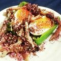 私市ビッキーズ津門巳's cooksnap of when they made “ピーマン丸ごとしめじ紫蘇卵サンド”.