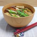 Yukiまむ's cooksnap of when they made 普通の味噌汁に♪トッピングで水菜☆.