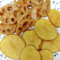 ゆすひと's cooksnap of when they made 日清の唐揚げ粉で蓮根と新じゃがの唐揚げ.