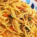 ゅん✳︎'s cooksnap of when they made ツナとトマトのパスタ。２歳の娘と。幼児食.