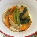 さおりん@料理特訓中's cooksnap of when they made ホッとする♡水菜と油揚げの煮浸し.