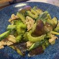 クック6JV3I0☆'s cooksnap of when they made ゴーヤとなすの味噌炒め.