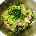 azbjbn's cooksnap of when they made きゅうりとみょうがとしそのポン酢和え.