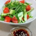 ＊＊ラテ＊＊'s cooksnap of when they made アボカドとトマトのわさび醤油サラダ.