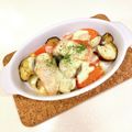 クックEBXFTK☆'s cooksnap of when they made ナスとトマトのバジルマヨチーズ焼き.