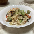 明日の風☆'s cooksnap of when they made みょうがと塩昆布と鮭フレの混ぜご飯.