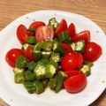 マソップ's cooksnap of when they made オクラとトマトの酢醤油和え.