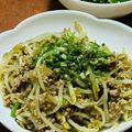 はっぴぃ☆モソモ's cooksnap of when they made もやしと高菜のひき肉炒め.