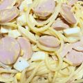 杙凪☆'s cooksnap of when they made 魚肉ソーセージときゅうりのサラダスパ.
