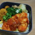たらららーん's cooksnap of when they made エビチリ玉のっけ丼弁当♡.