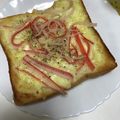 さかな５３４０'s cooksnap of when they made ＃かにかまマヨトースト.