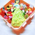 ☆ミルミル's cooksnap of when they made プリンセスジャスミンのドレス弁当.