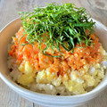 ばぢこ's cooksnap of when they made トマトとひき肉でとまひき丼♪.
