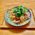 komutatata's cooksnap of when they made パクチー大好き♡海鮮塩焼きそば♪.