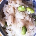 水玉ぱじゃま's cooksnap of when they made れんこんと枝豆のごはん.