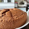 うさぎのハニー's cooksnap of when they made ノンオイル ココアシフォンケーキ☆米粉.