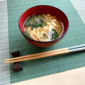 FGO☆'s cooksnap of when they made えのき 小松菜 かきたま味噌汁^^.