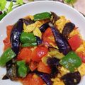 みっちゃん❇️68's cooksnap of when they made なすとトマトのピリ辛炒め.