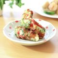 runa10's cooksnap of when they made 簡単節約☆カニカマチーズ入り竹輪磯辺揚げ.