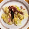 yummy_chan's cooksnap of when they made 茹でイカとキャベツのマヨごま(油)炒め.