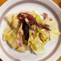 yummy_chan's cooksnap of when they made 茹でイカとキャベツのマヨごま(油)炒め.