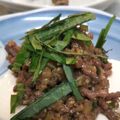 いさみょば's cooksnap of when they made たっぷり胡麻の肉味噌のせ豆腐☆.